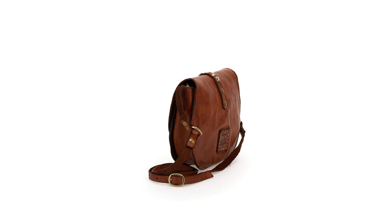 Linda crossbody taske, medium - Cognac