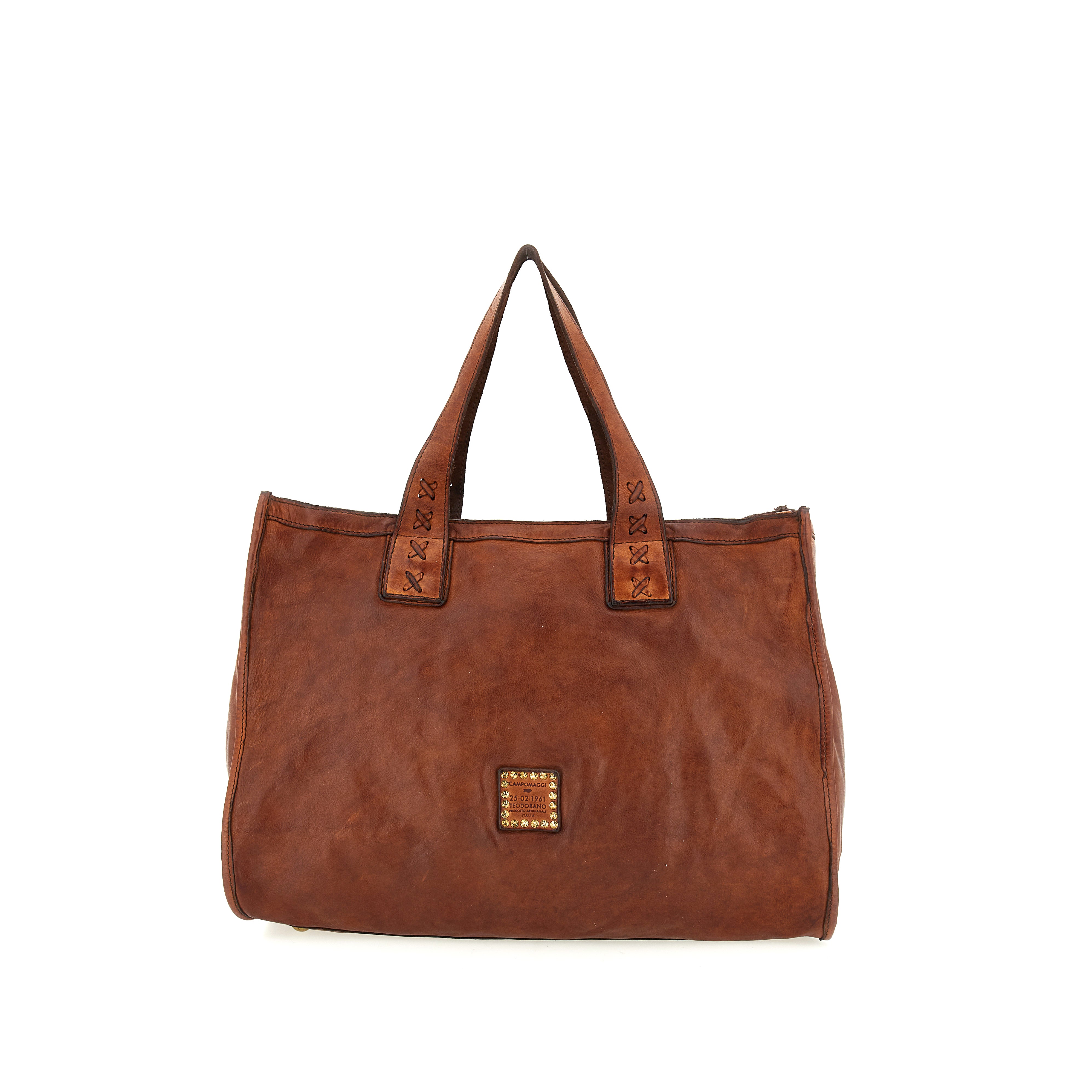 Edera læder shopper - Cognac
