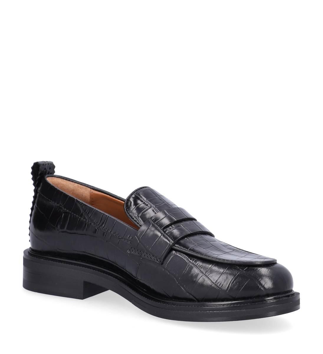 Loafers - Black Croco Croco 20