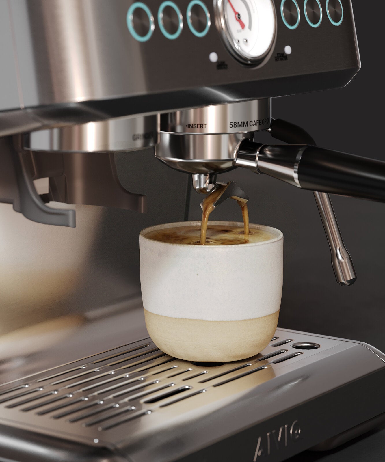 Aspire Core espressomaskine - sølvfarvet