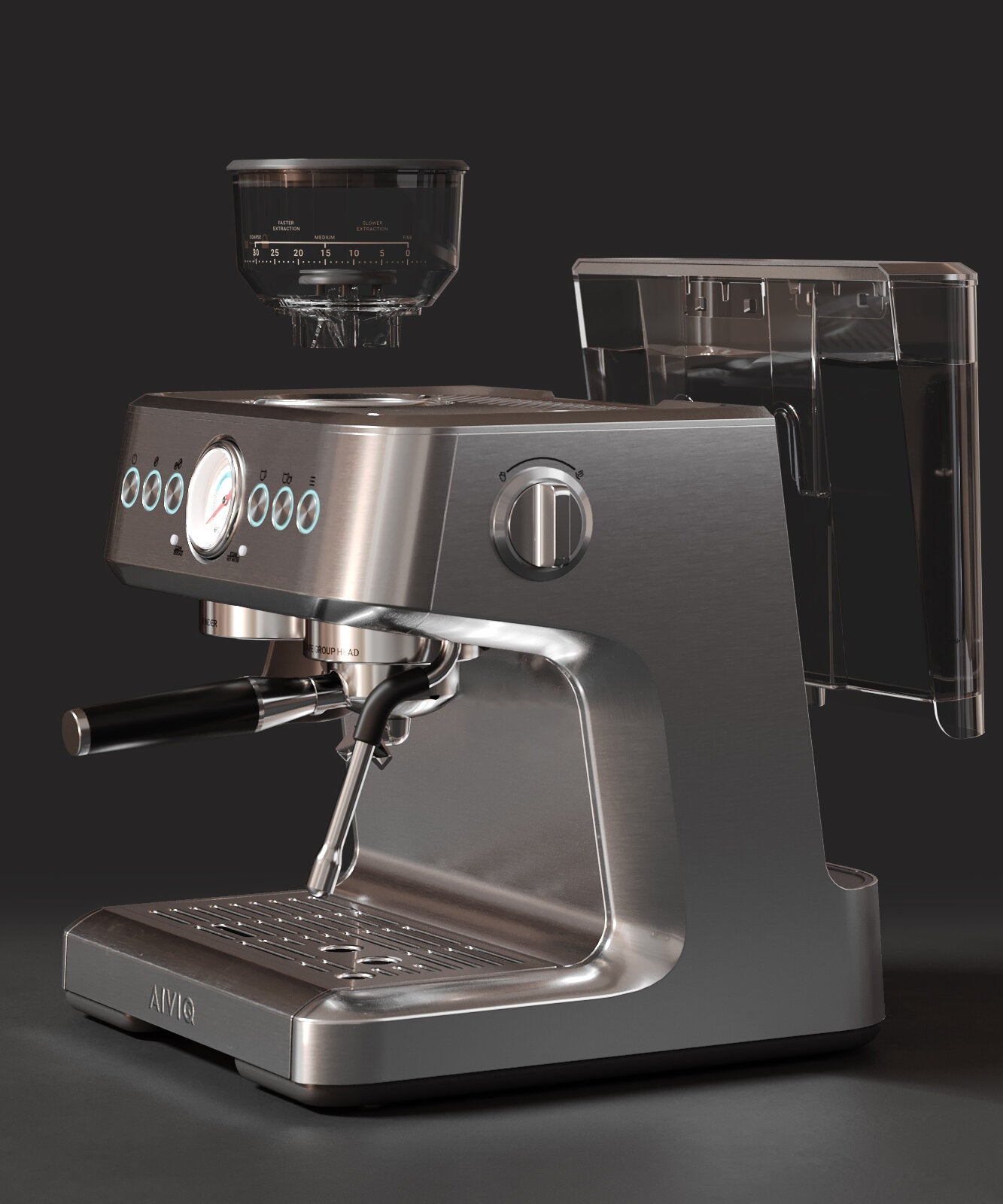 Aspire Core espressomaskine - sølvfarvet