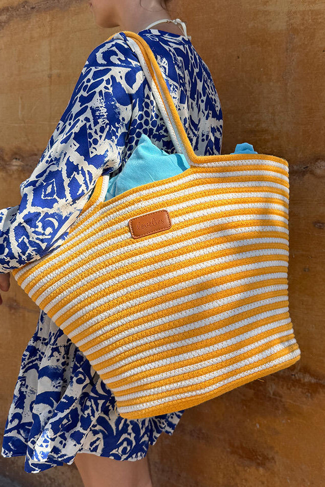 Capri strandtaske - Pale Marigold
