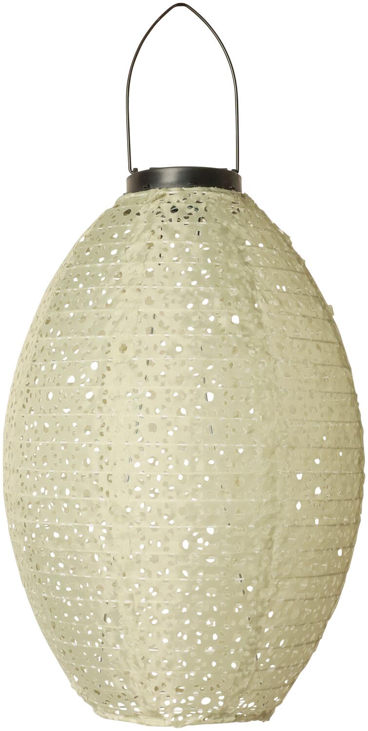 Lanterne m/solar, oval - lys grøn