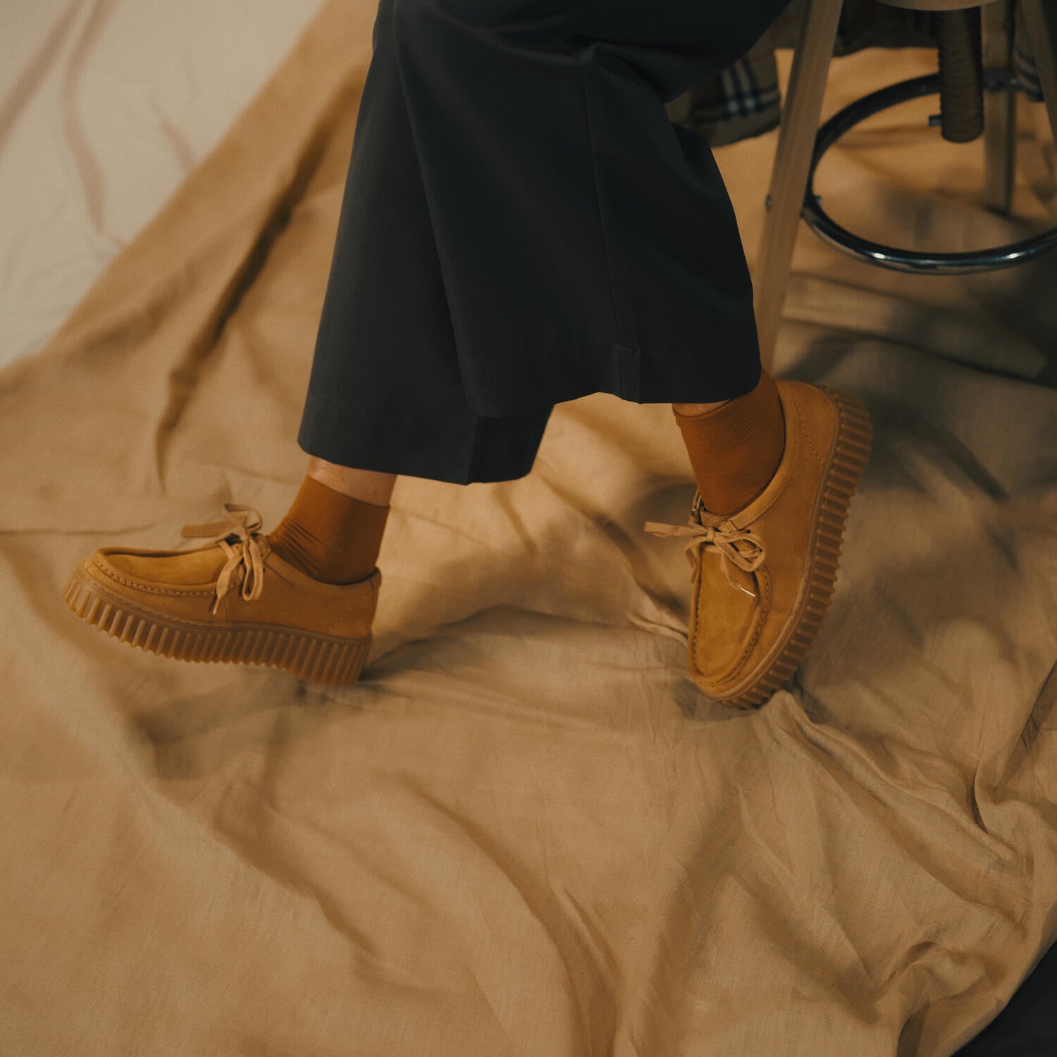Torhill Bee ruskind sko - Light Tan Nubuck