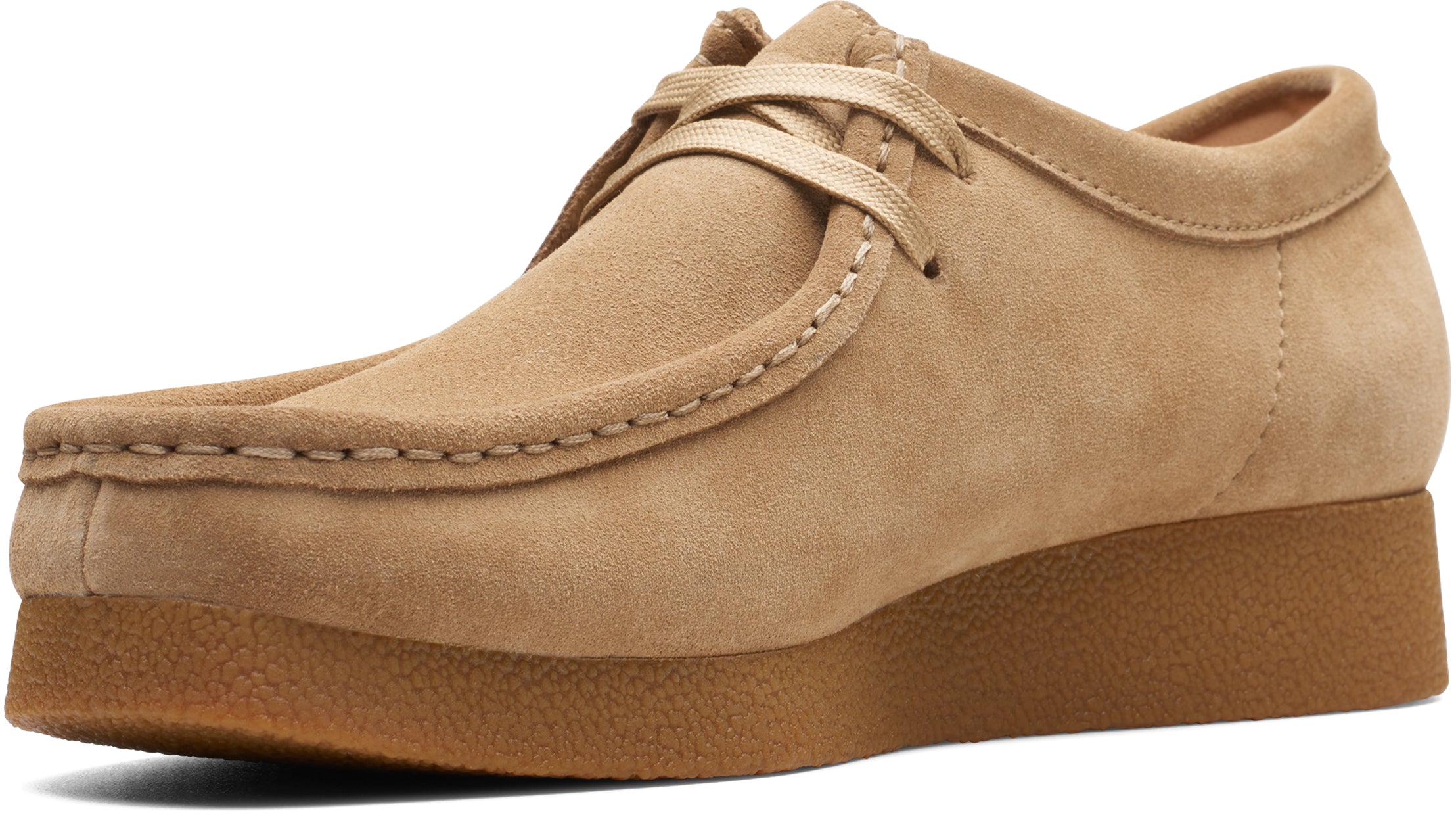 Wallabee Evosh ruskind sko - Dark Sand Suede