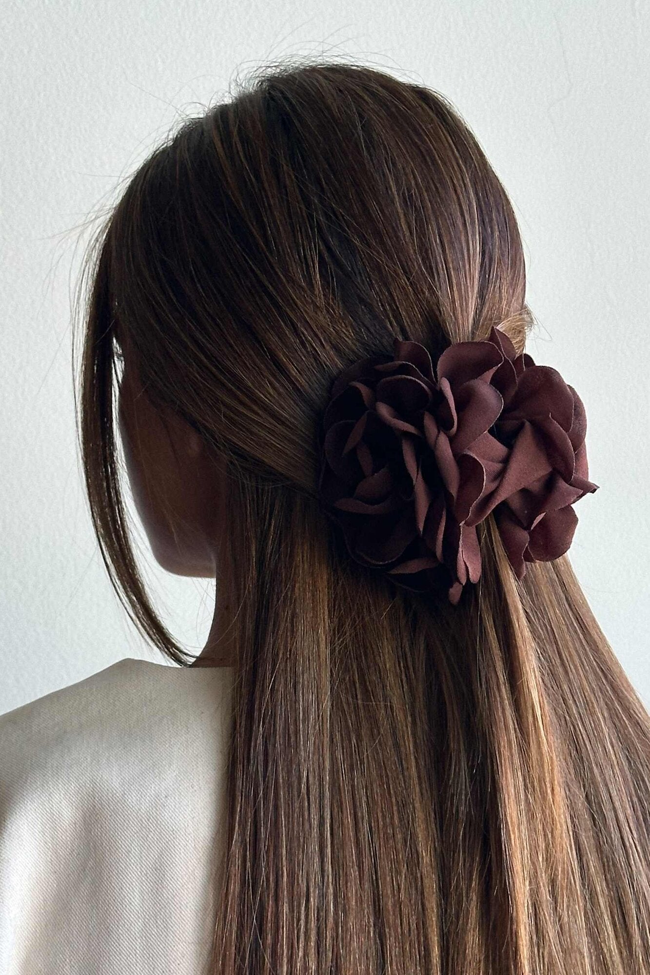 Rose hårklemme – Chocolate