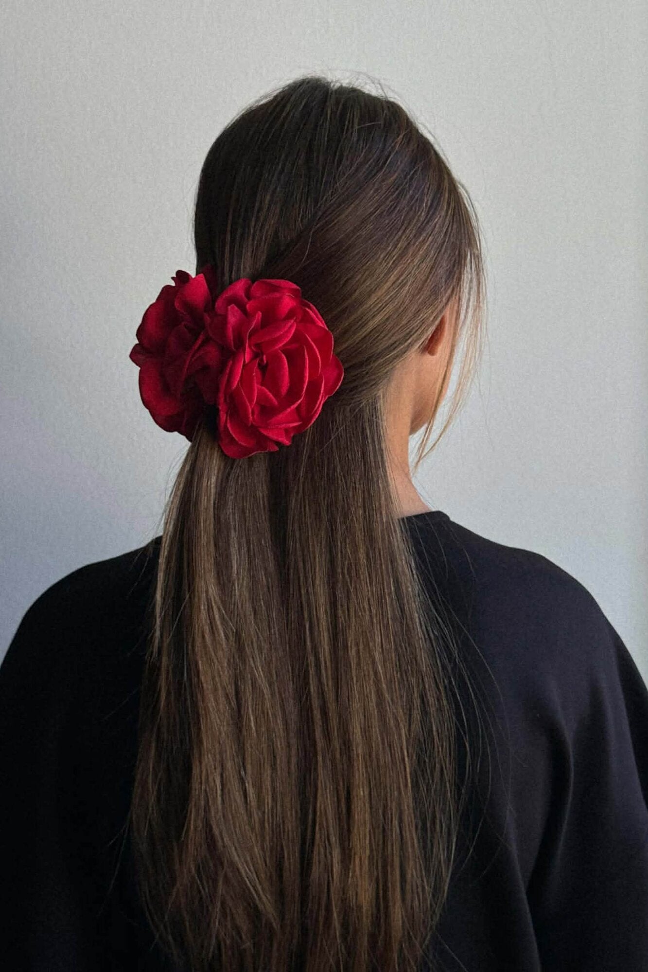 Rose hårklemme – Rød