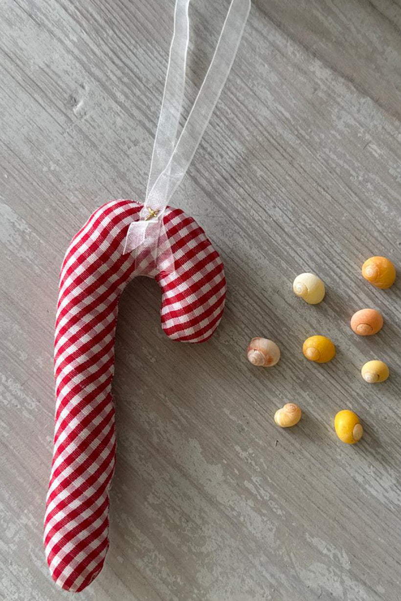 Sukkerstok juleophæng - Red Checks