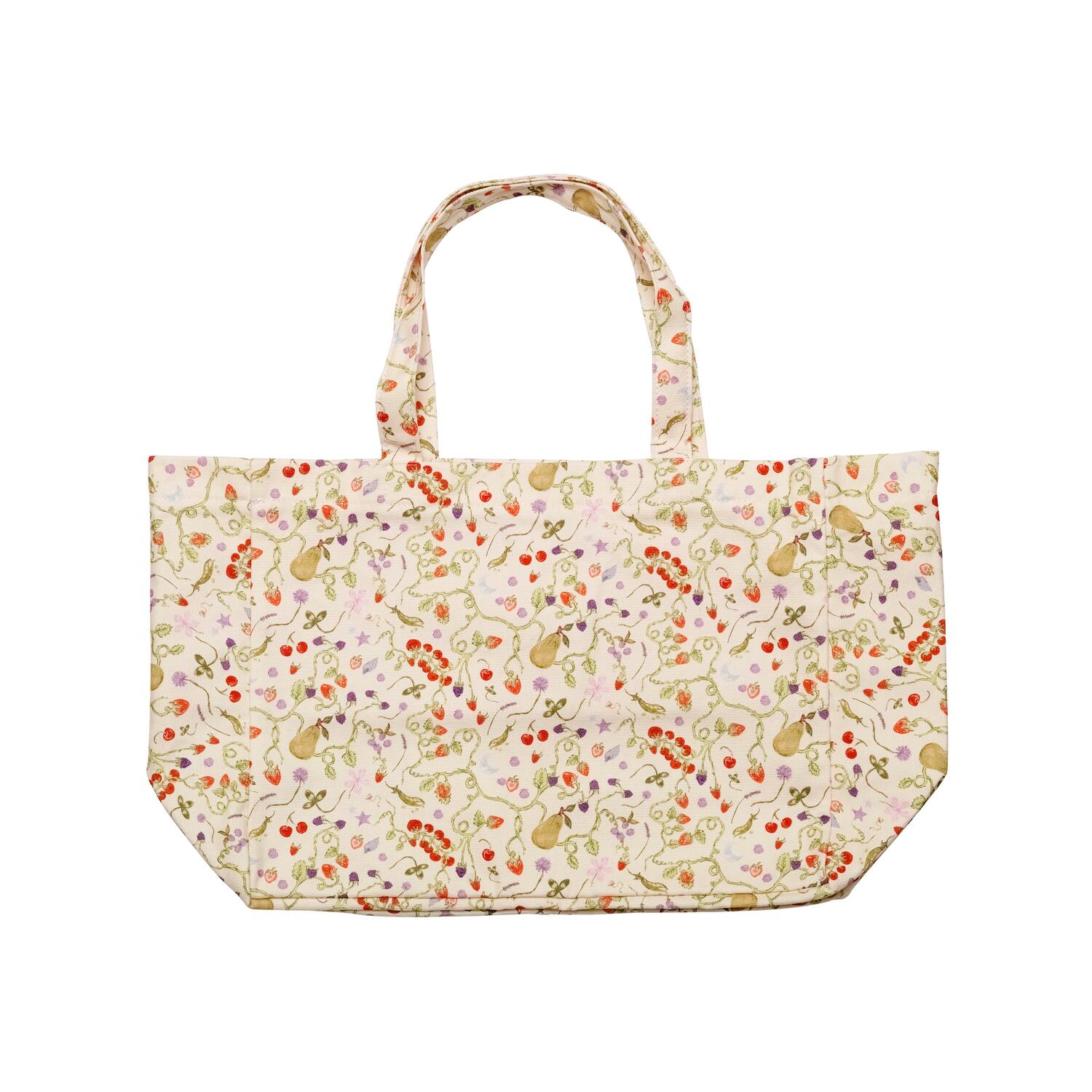 Big Canvas tote bag - Garden Magic Ivory