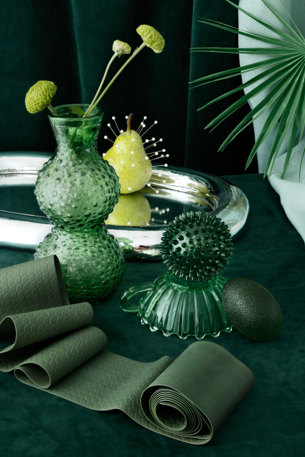 Massagebold, Dark Teal - Ø7 cm