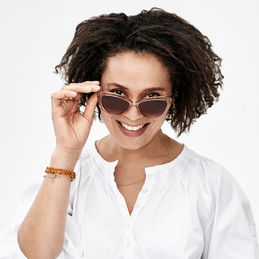 Cat Eye solbriller - Champagne