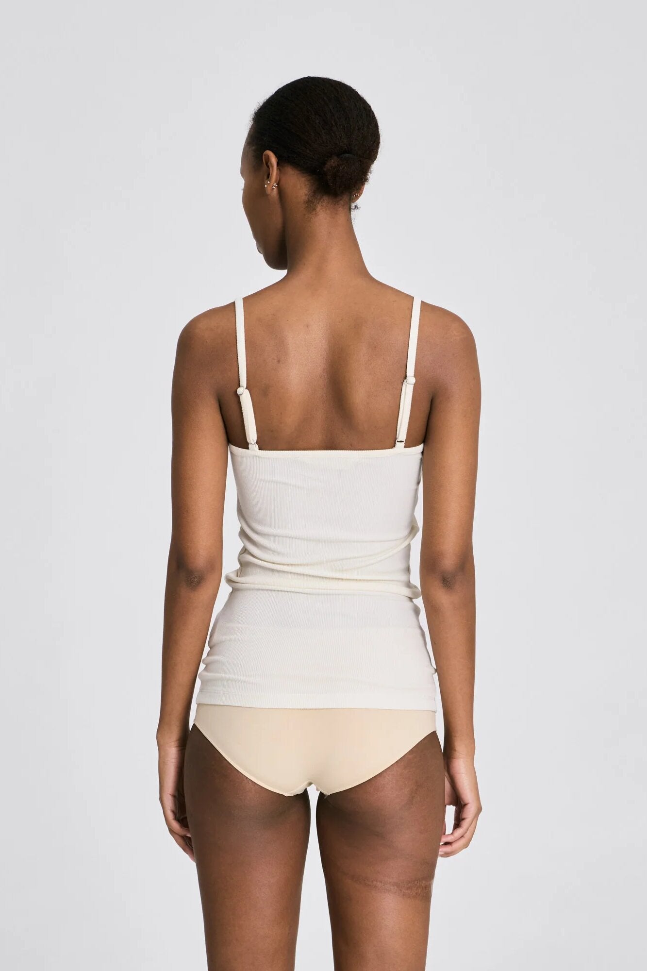 Cecilie Viscose Stretch top - Egret