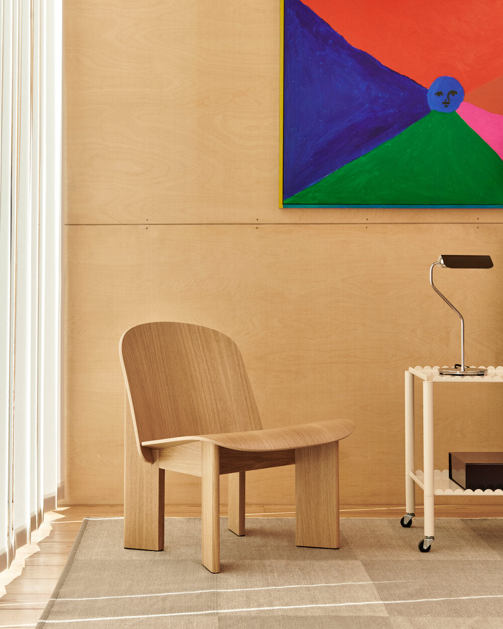 Arcs Trolley Low rullebord - Eggshell