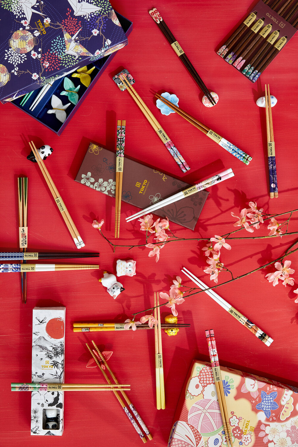 Spisepinde gavesæt, Nippon Floral - 5 par