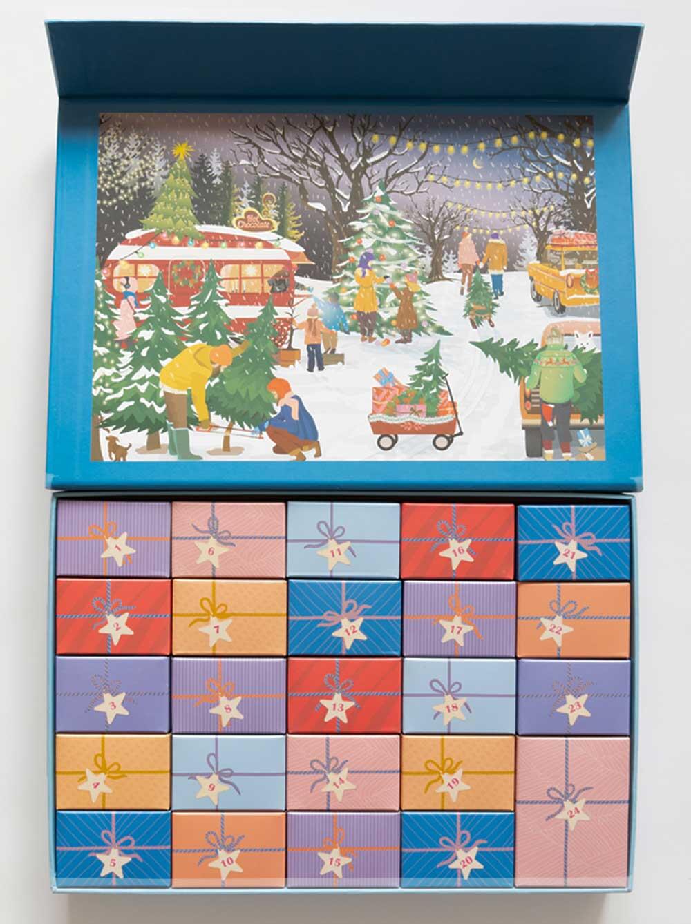 Puslespilsjulekalender - 24 æsker.