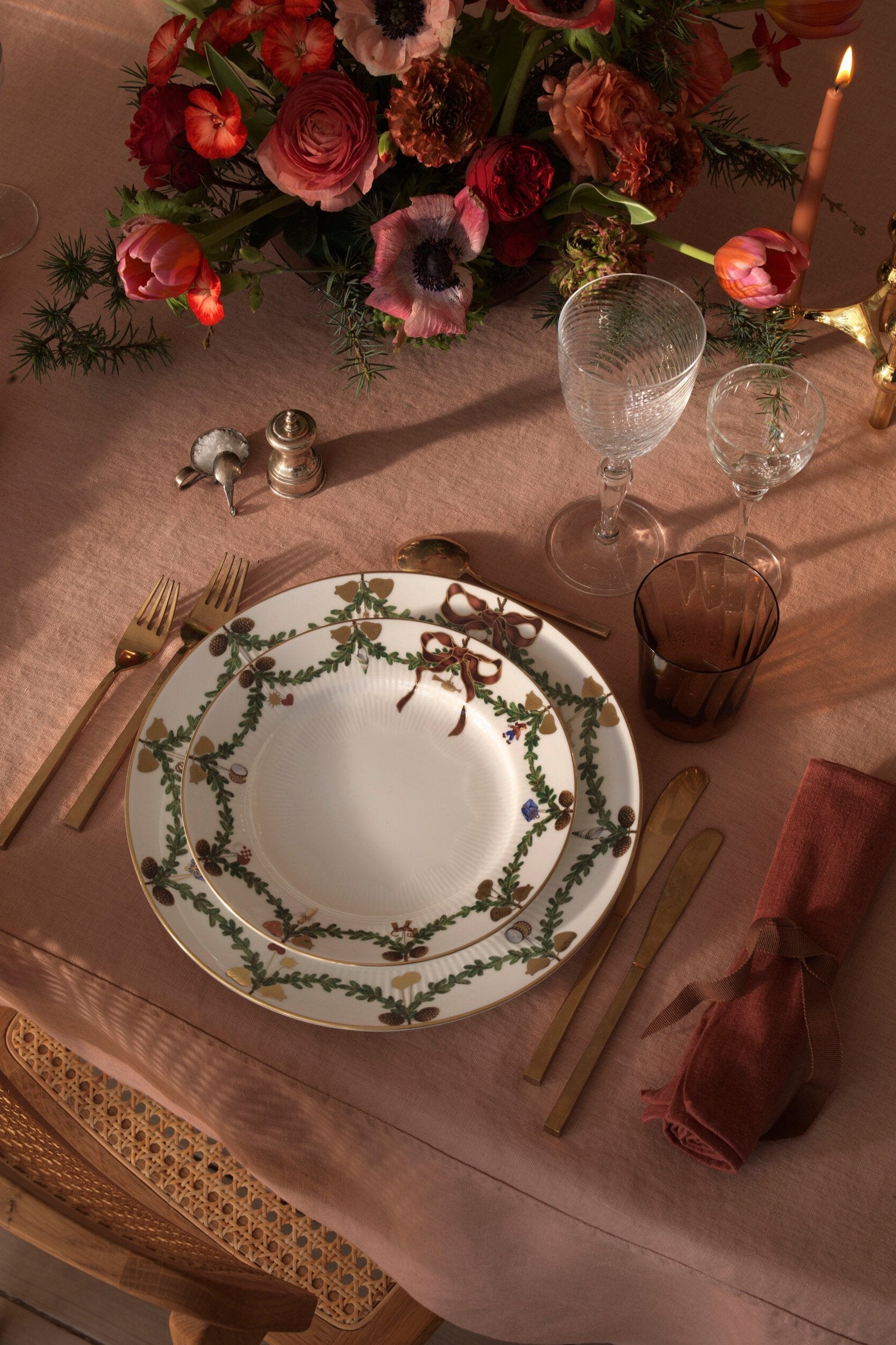 Stjerne Riflet tallerken - 22 cm.