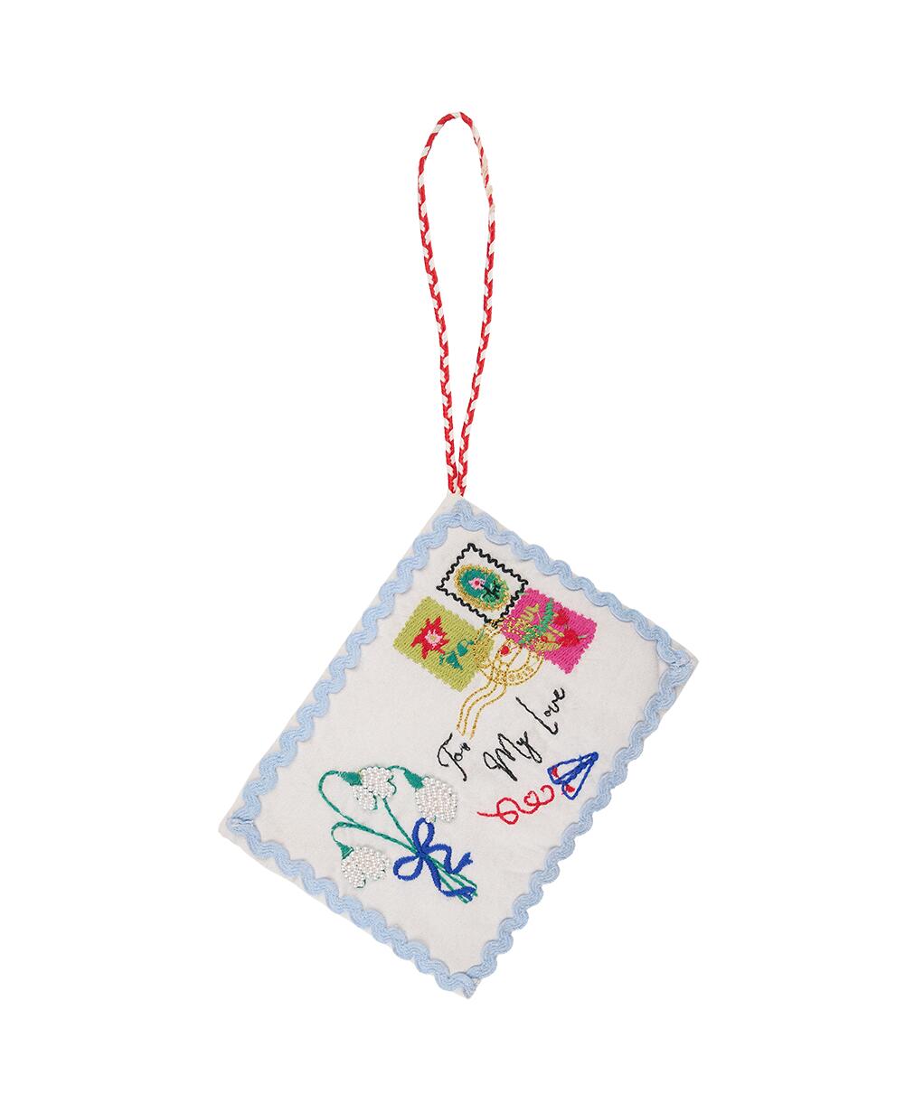 Christmas Letter juleophæng - Off White