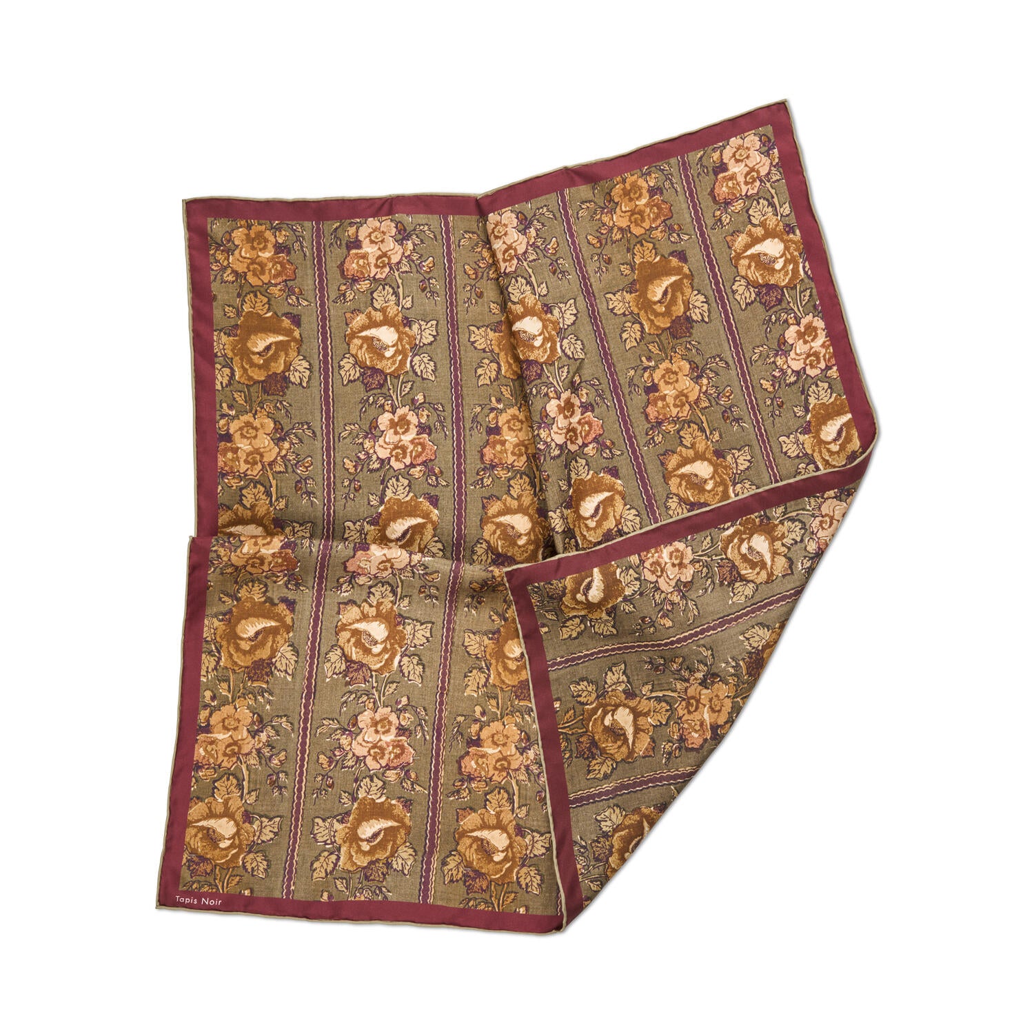 Classical Small Gaia silketørklæde – Taupe