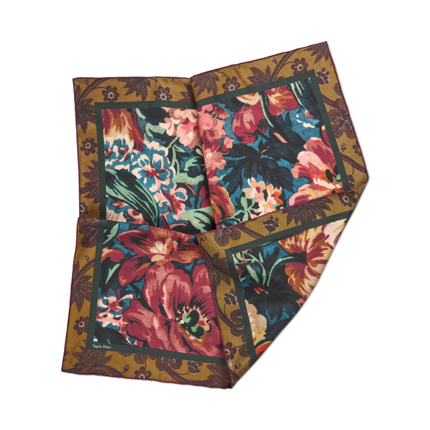 Classical Small Gemma silketørklæde – Multicolor