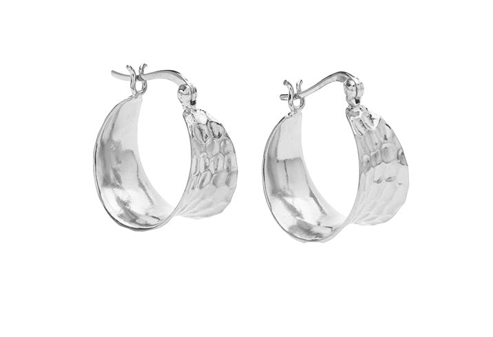 Cleo Petit Hoops øreringe - sølvbelagt