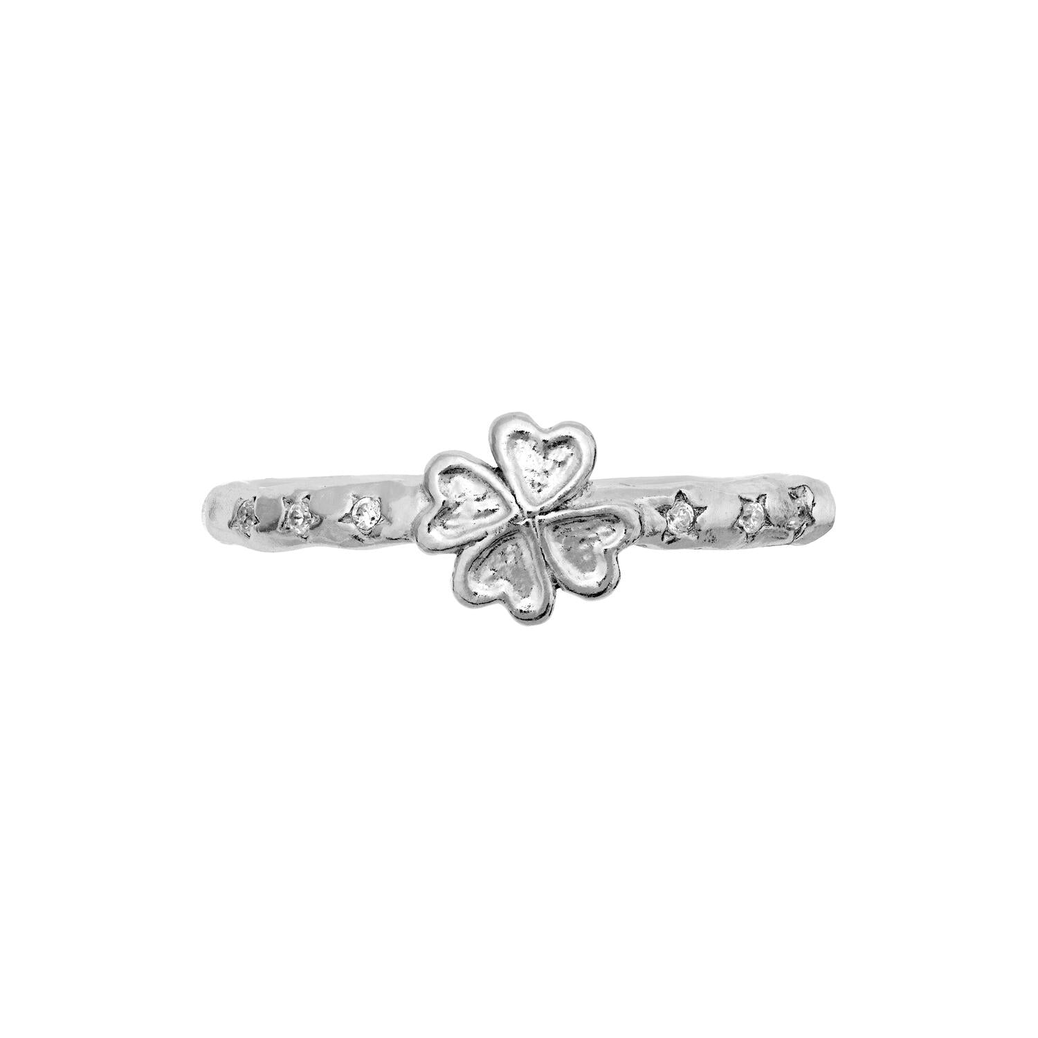 Clover ring - sølv
