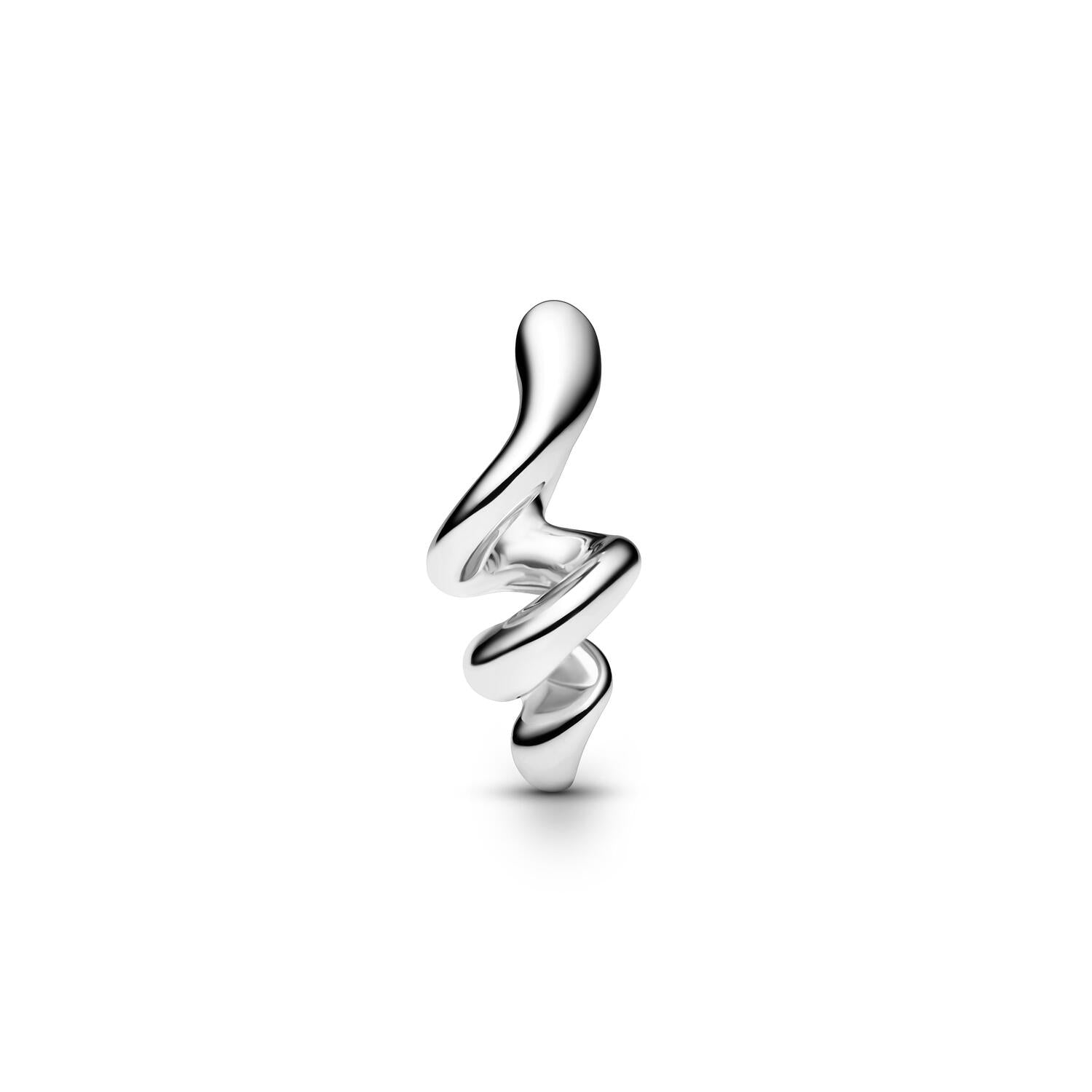 Coil Huggie ørering - sølv
