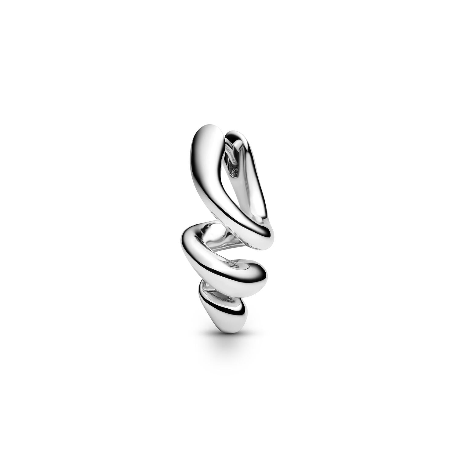 Coil Huggie ørering - sølv