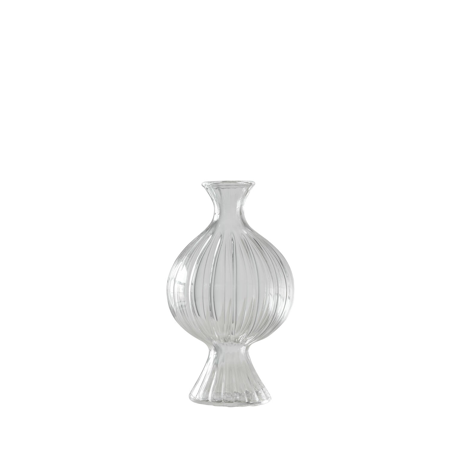 Como Ripple vase, H13 cm - klar