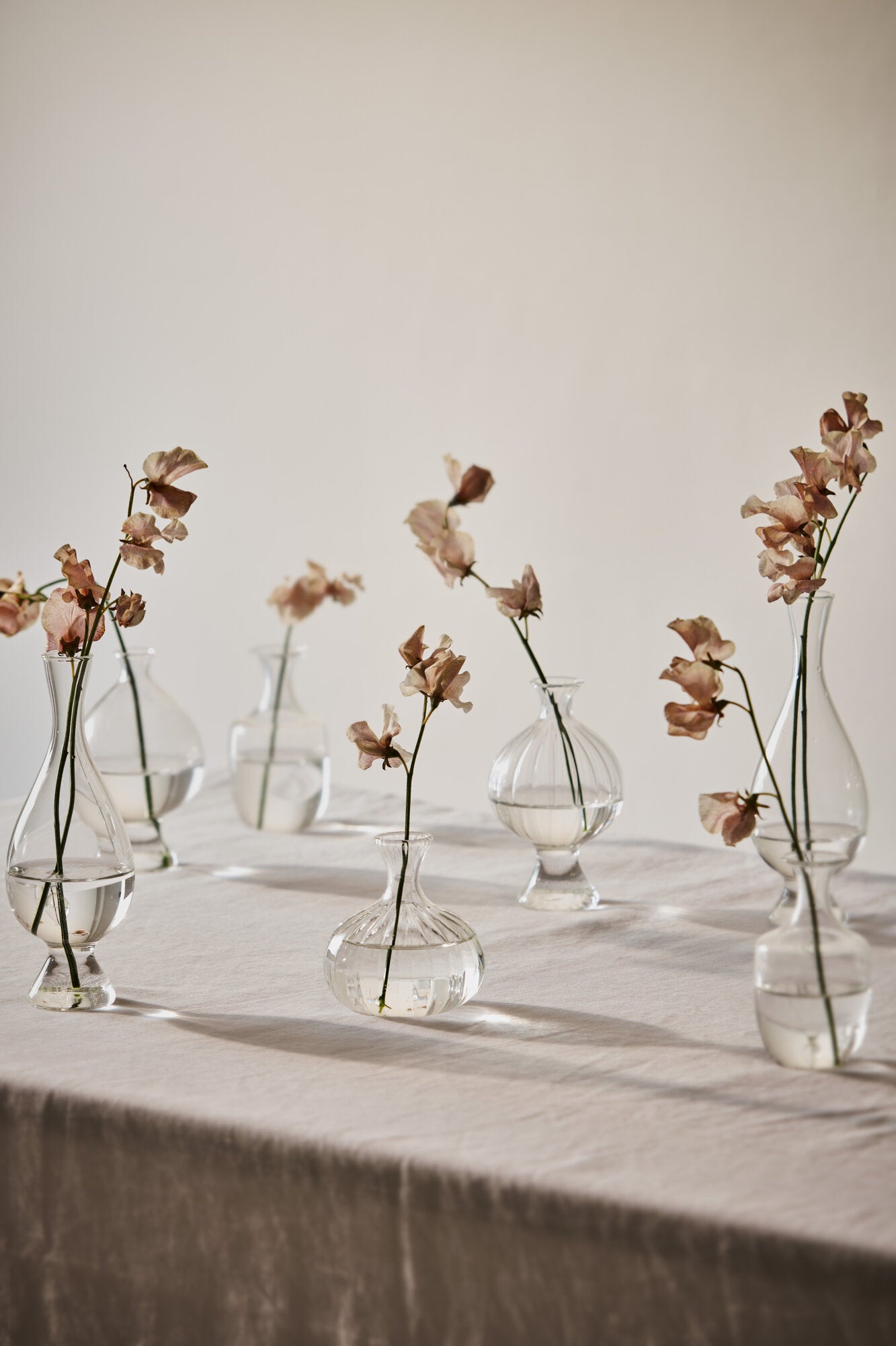 Como Ripple vase, H13 cm - klar