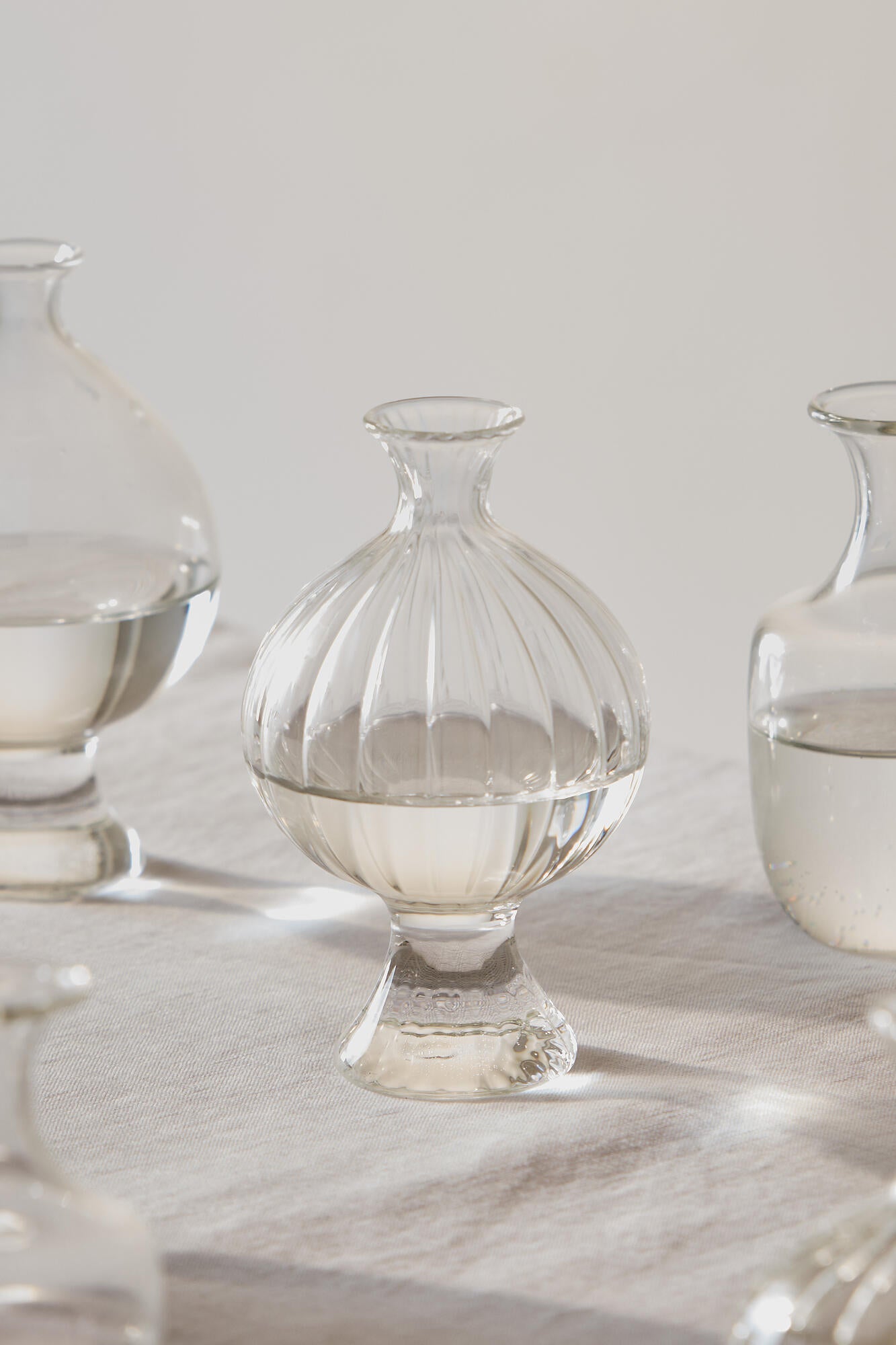 Como Ripple vase, H13 cm - klar