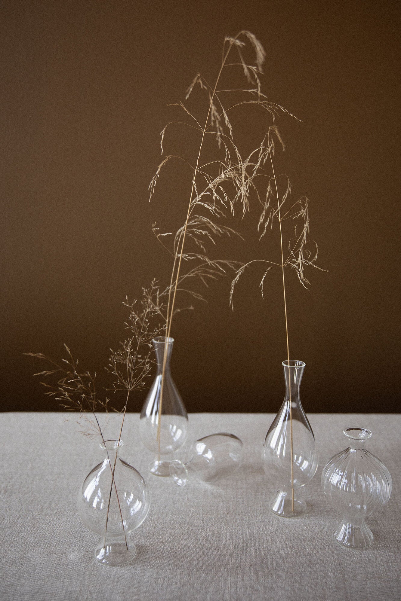 Como Ripple vase, H13 cm - klar