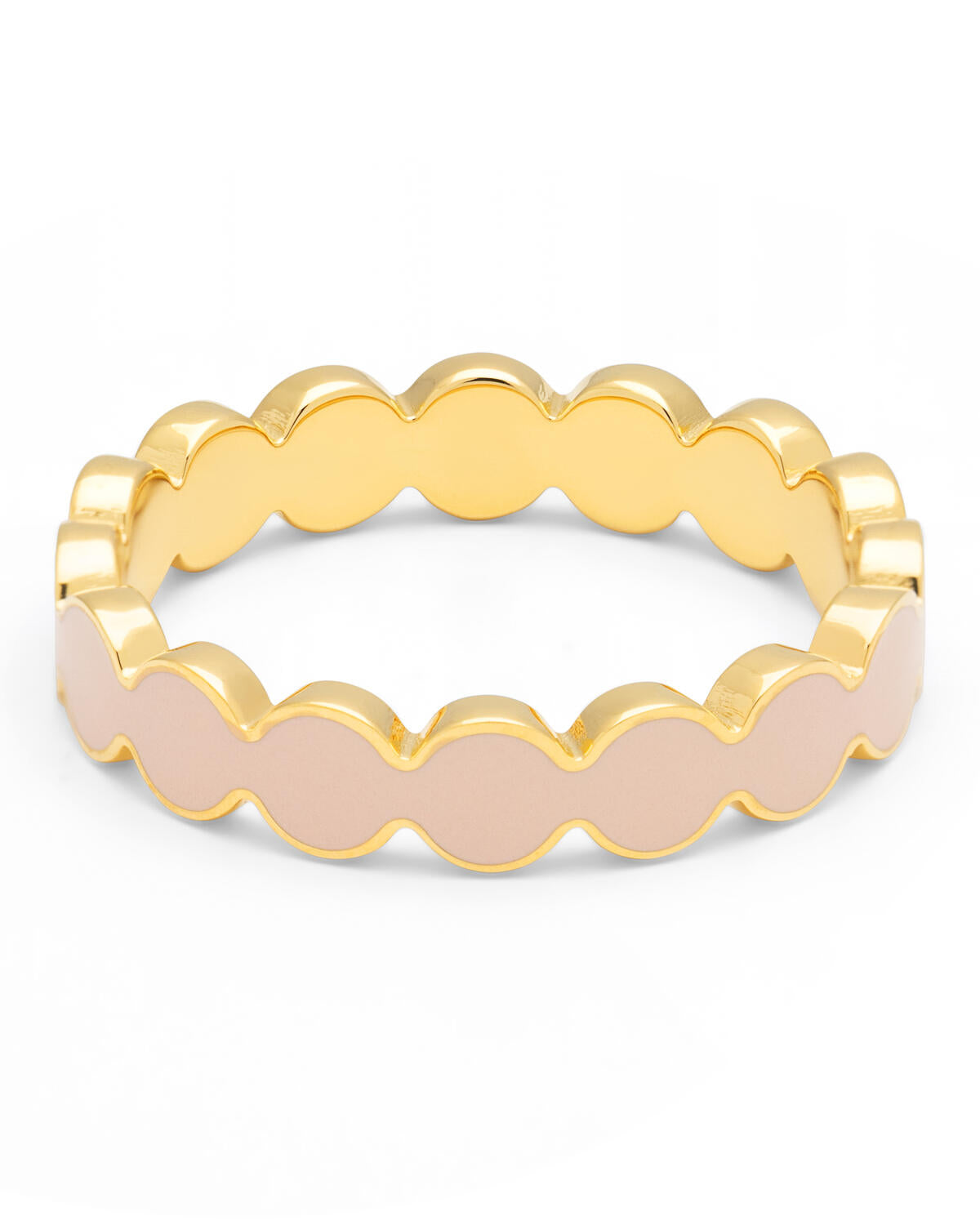 Connected Circles ring - Dusty Peach