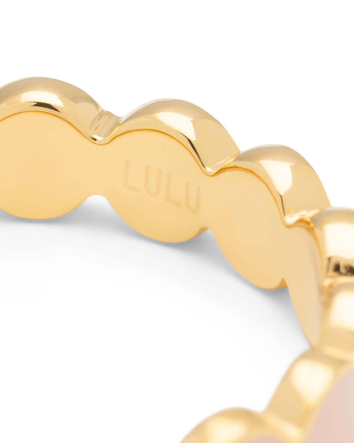 Connected Circles ring - Dusty Peach