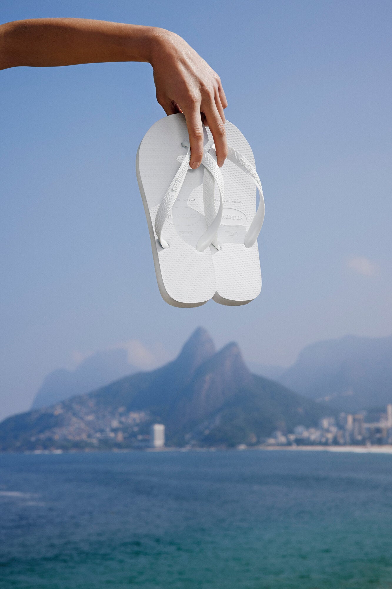 Top klipklapper - hvid