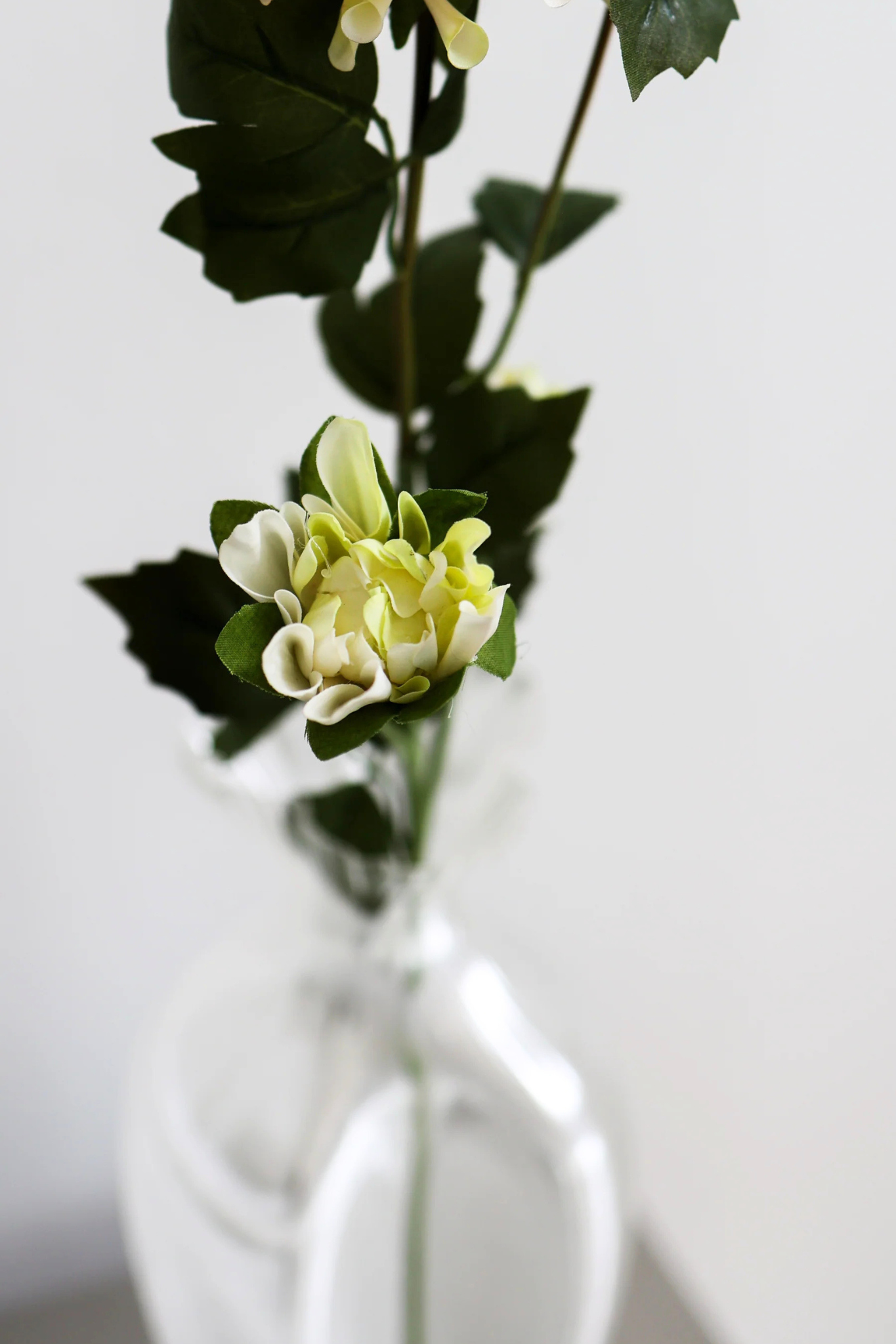 Kunstig dahlia - hvid