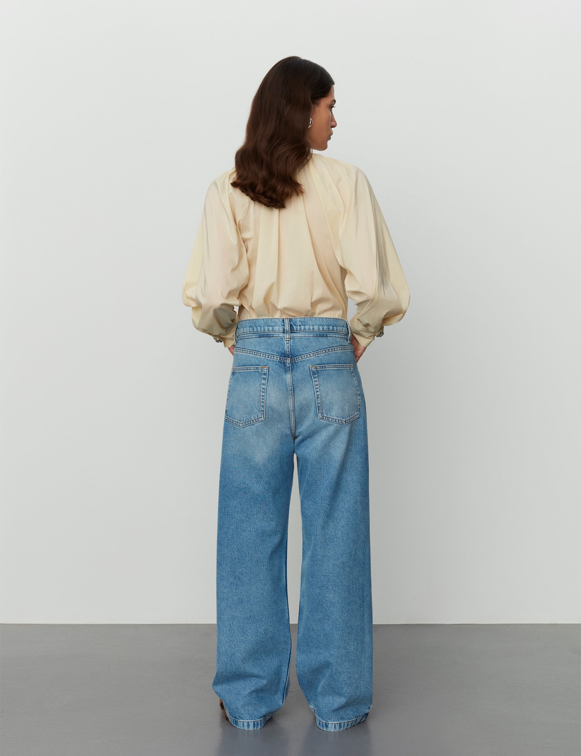 Elijah Blue Soft Denim wide leg jeans - Light Blue