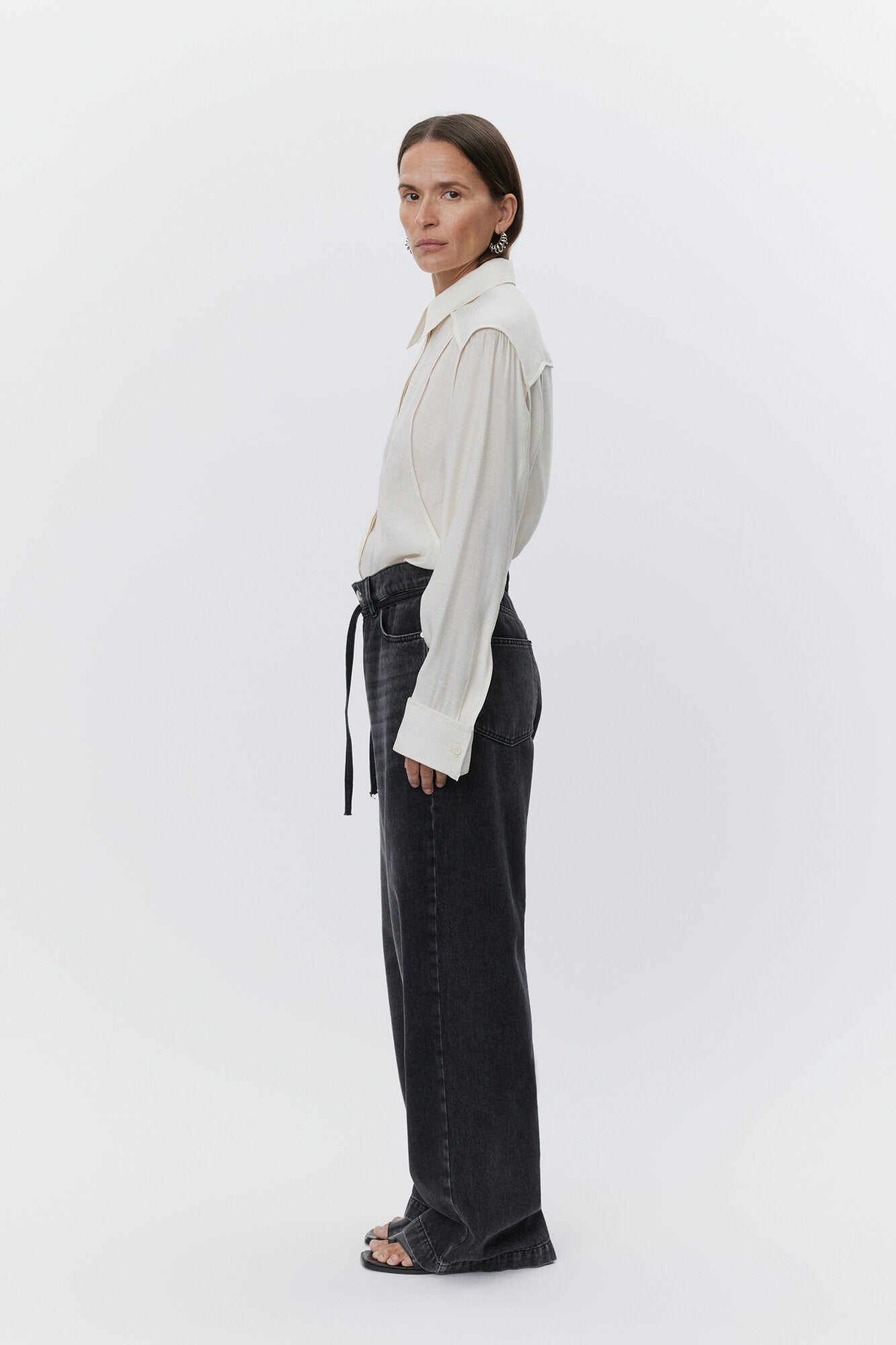 Elijah Raw Black jeans - sort