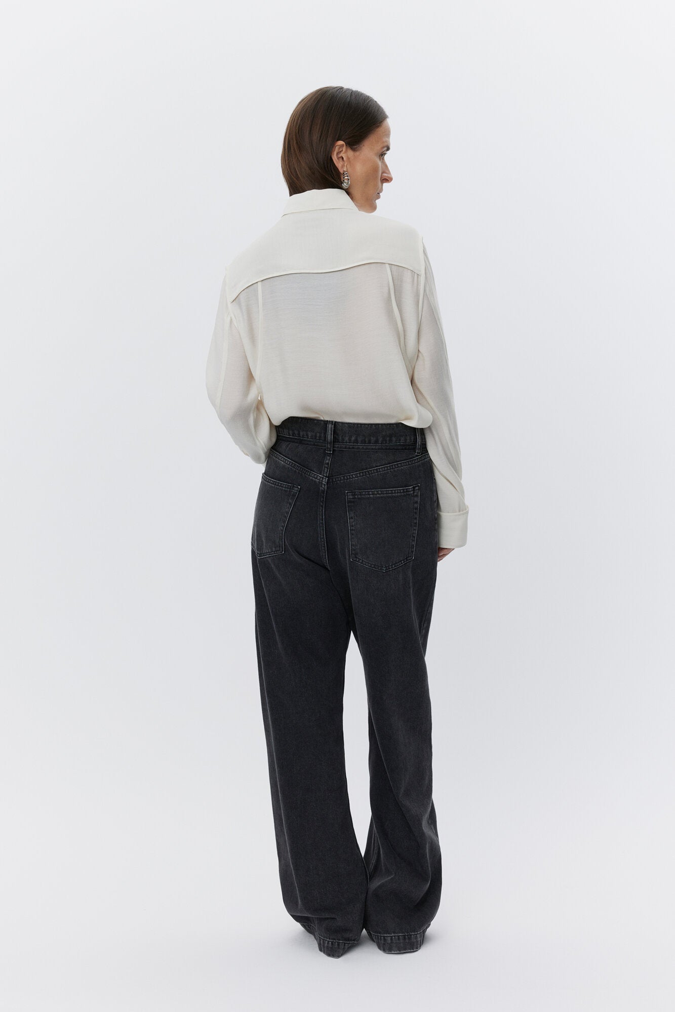 Elijah Raw Black jeans - sort