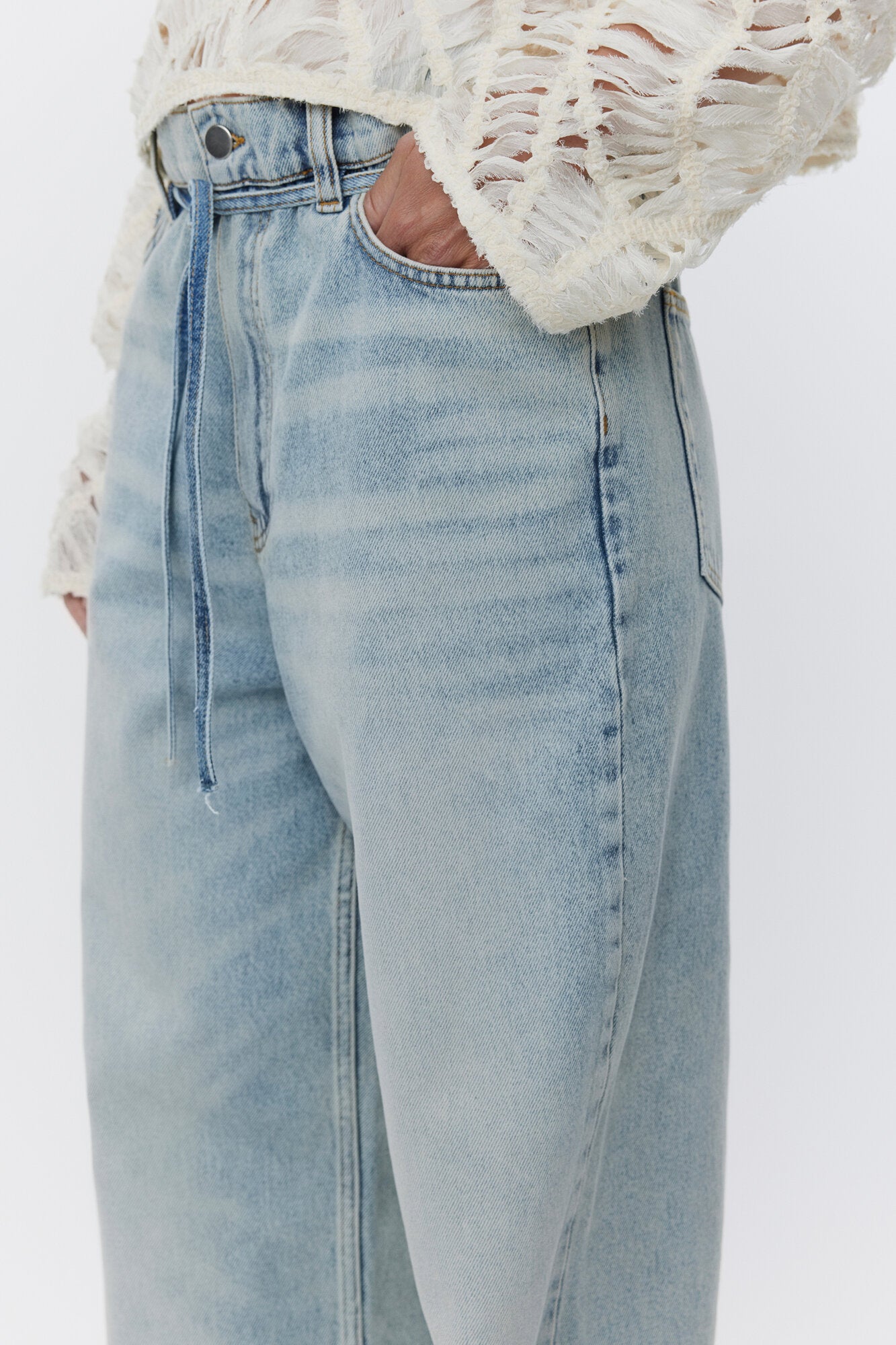Elijah wide leg jeans - Vintage Blue