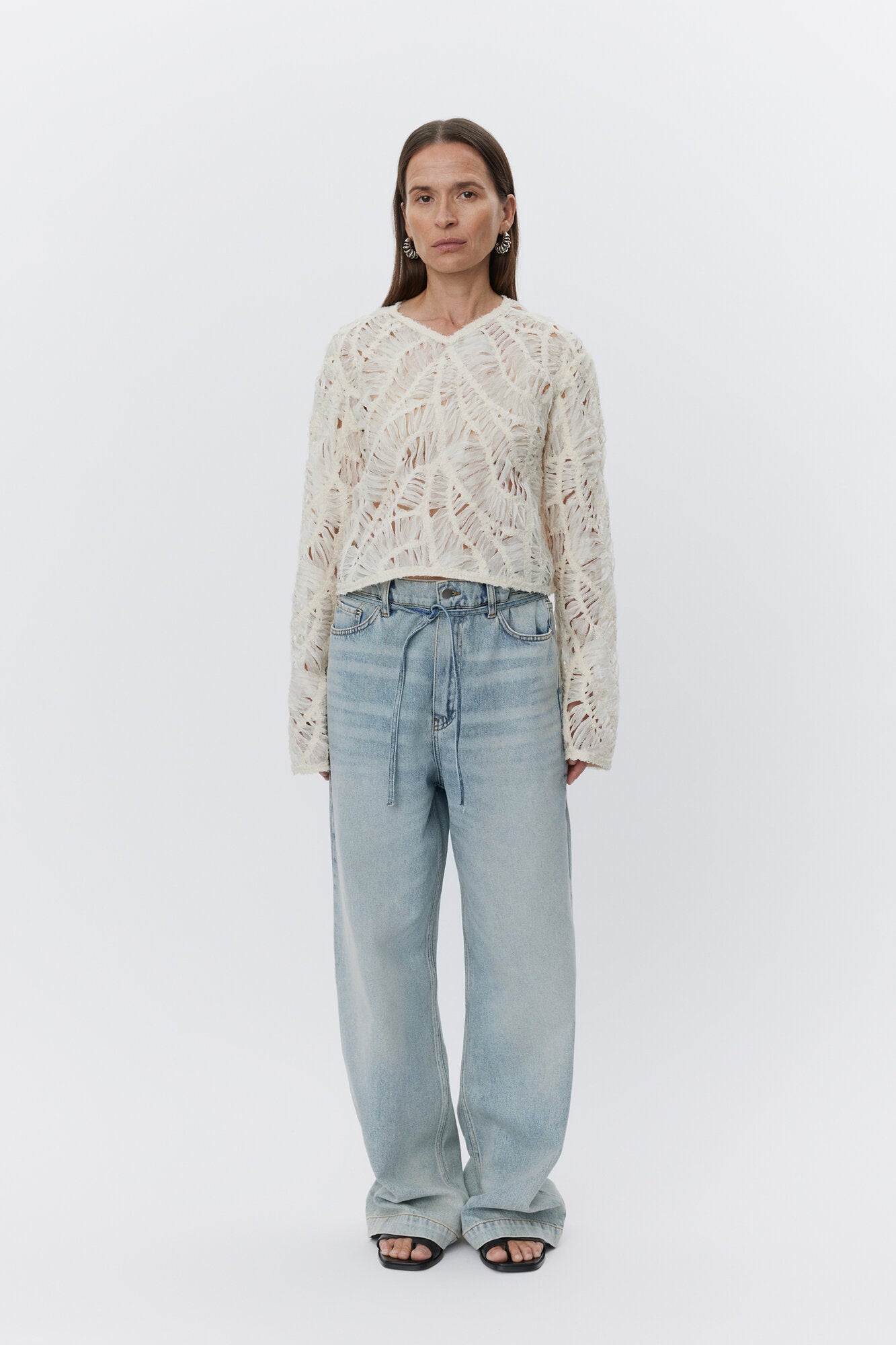 Elijah wide leg jeans - Vintage Blue