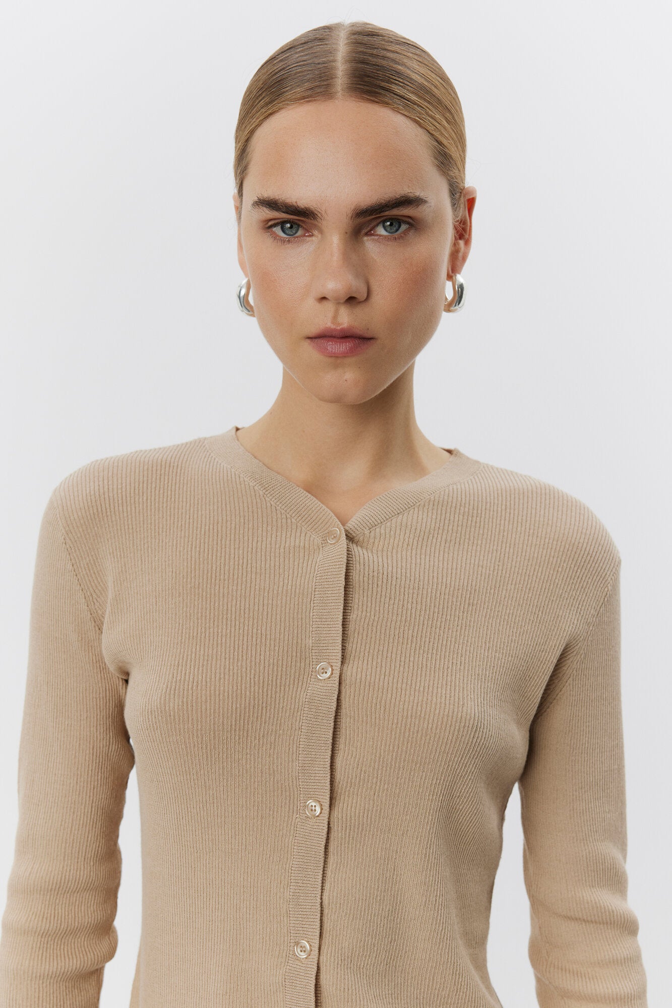 Briggs cardigan - Hummus