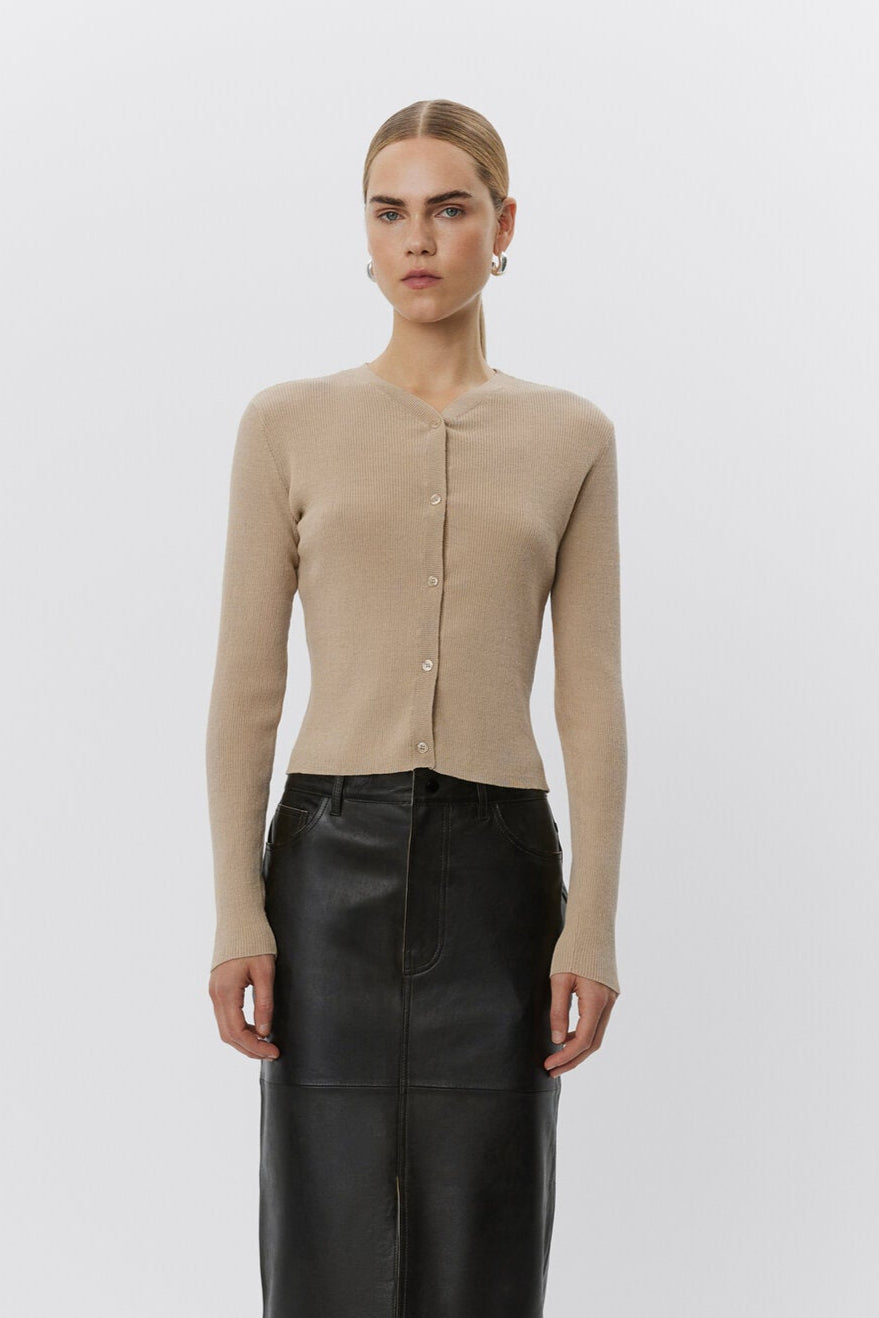 Briggs cardigan - Hummus