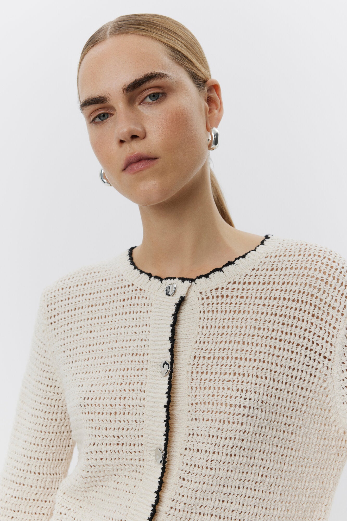 Turner strik cardigan - Jet Stream