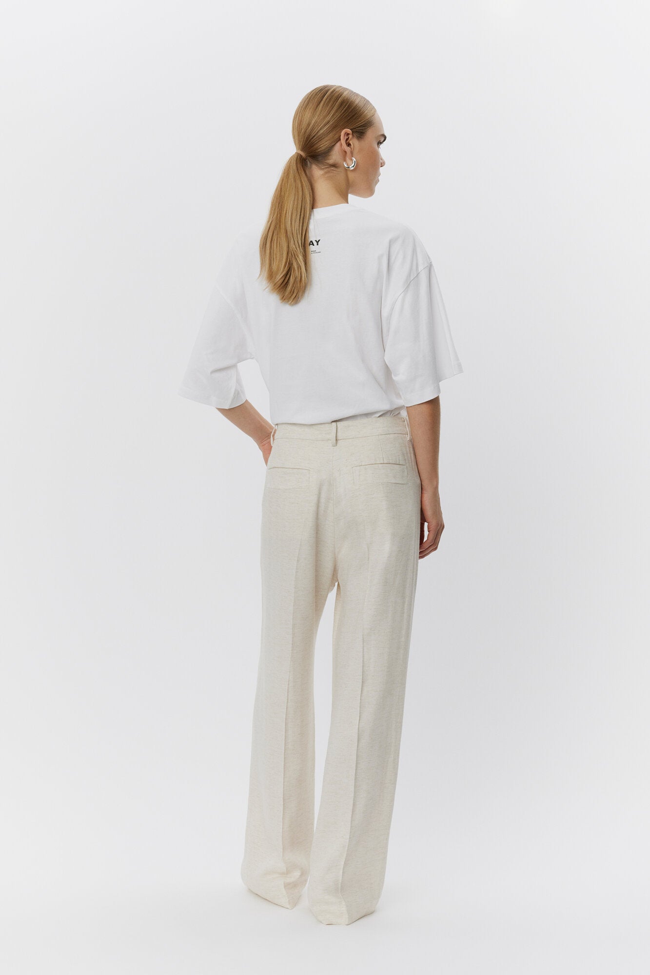 Jade Summer Tweed bukser - Pistacho Shell