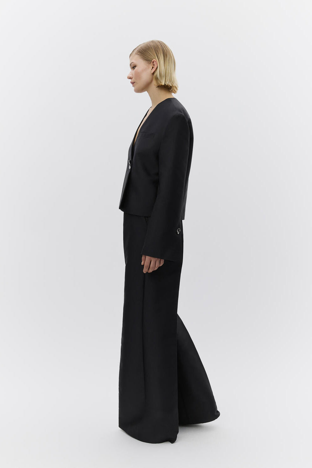 April Shiny habitbukser - sort