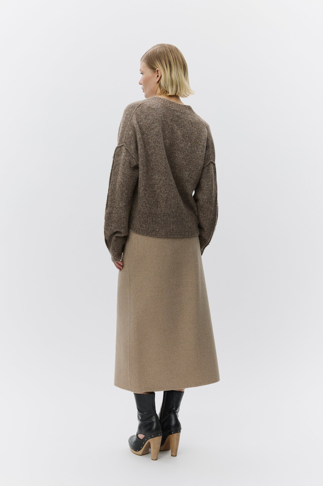 Solange Cozy Days striktrøje - Wren Melange