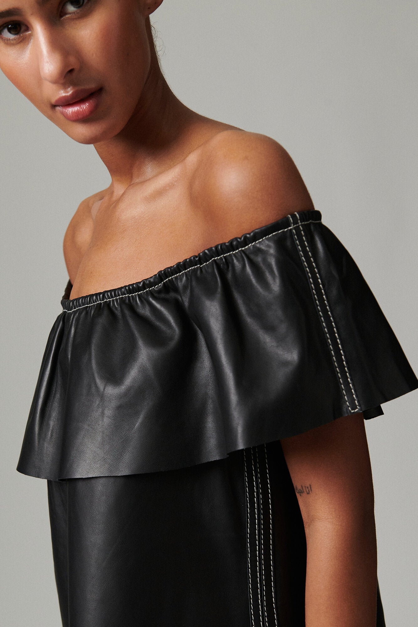 Lira Soft Lamb lædertop - sort