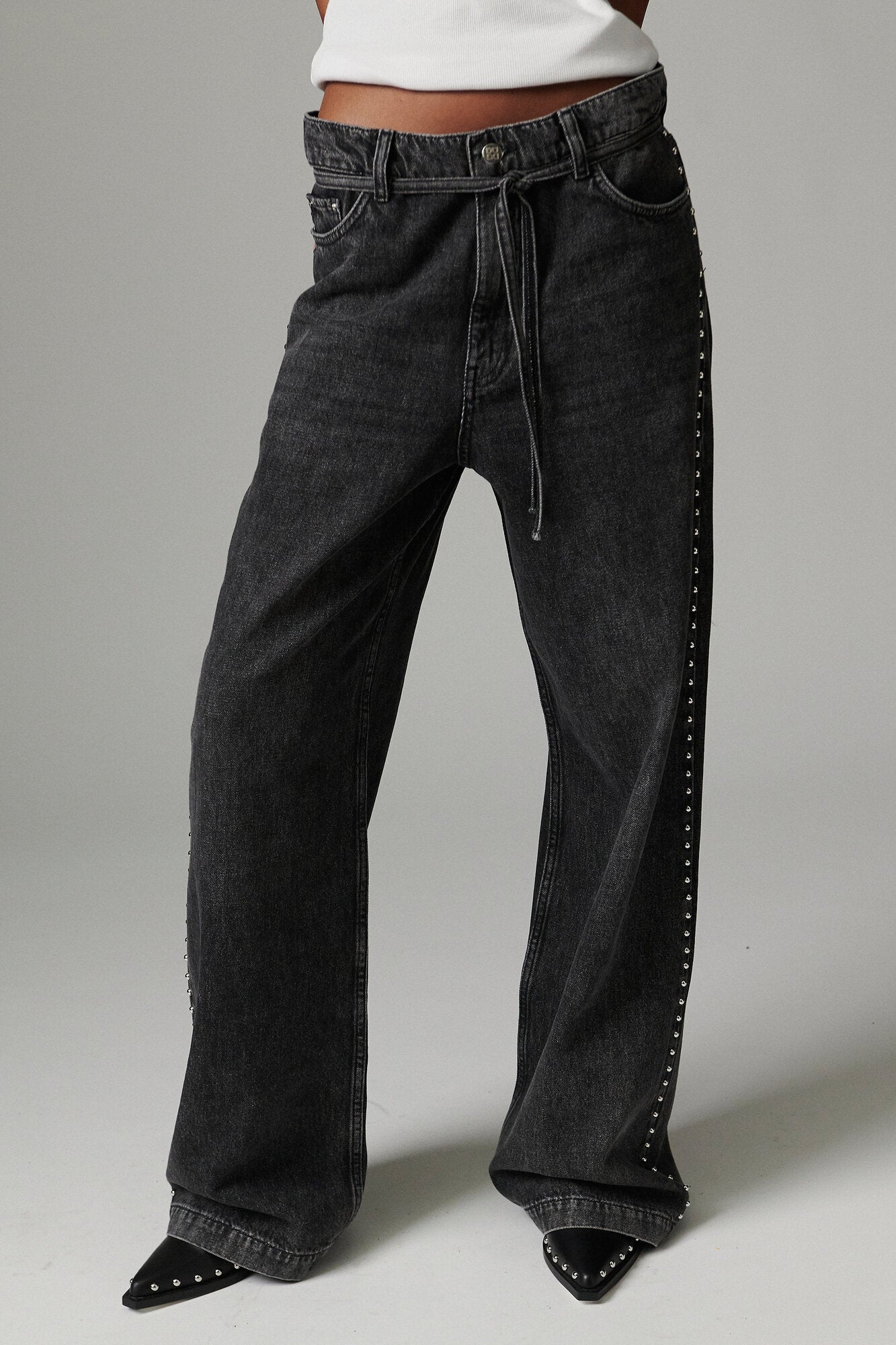 Elijah Embellished jeans - sort