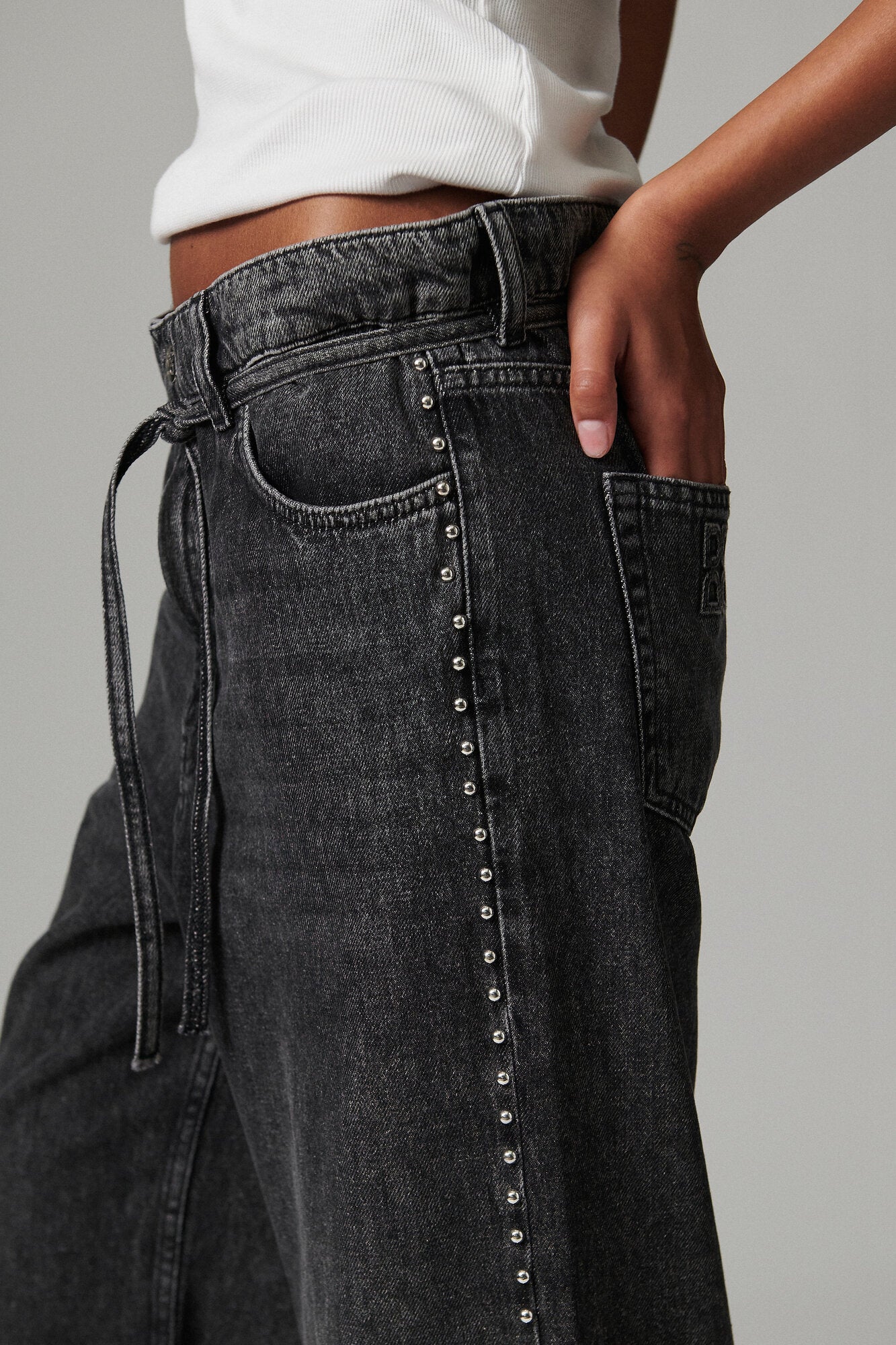 Elijah Embellished jeans - sort