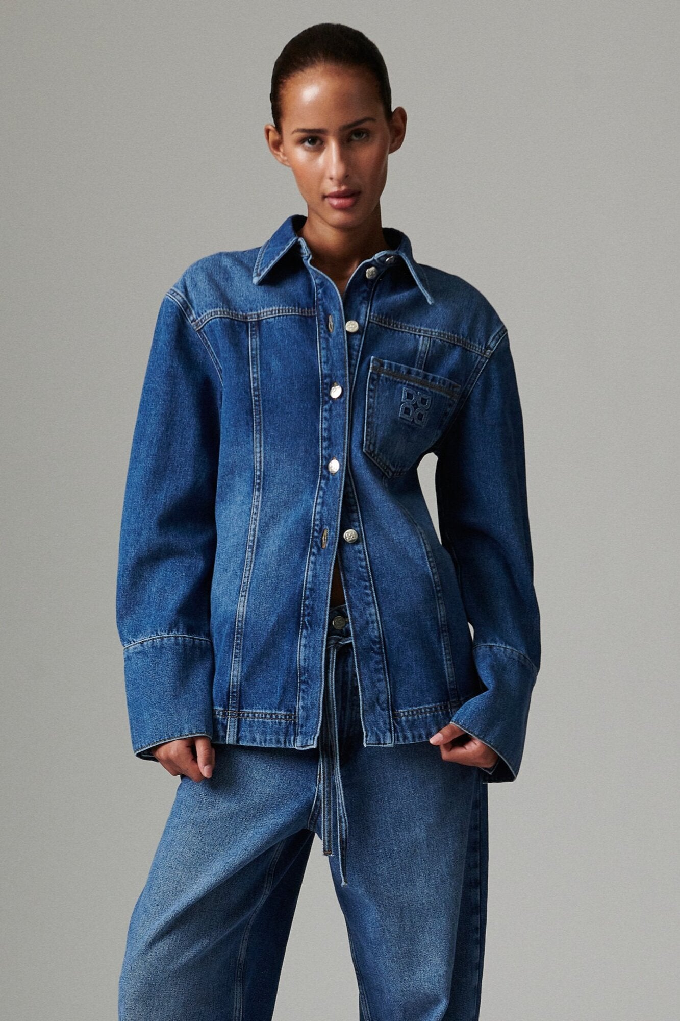 Ludmilla denimskjorte - Medium Blue